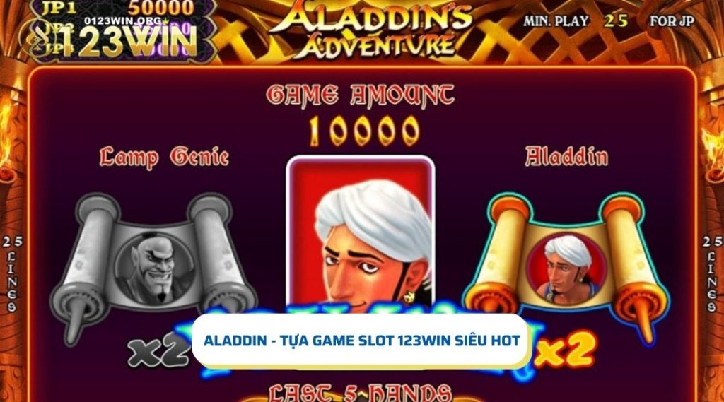 Aladdin - Tựa game slot 123win được yêu thích